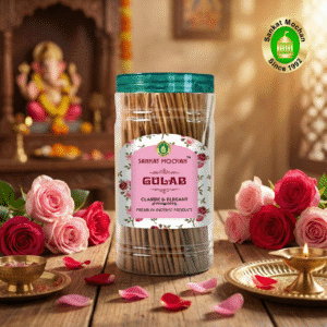 Gulab Premium Incense Sticks (Jar-300gm)