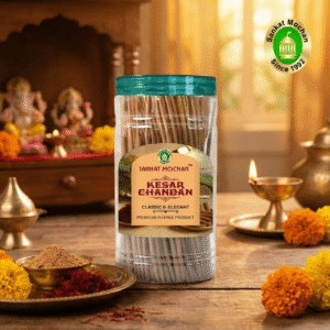 Kesar Chandan Premium Incense Sticks (Jar-300gm)