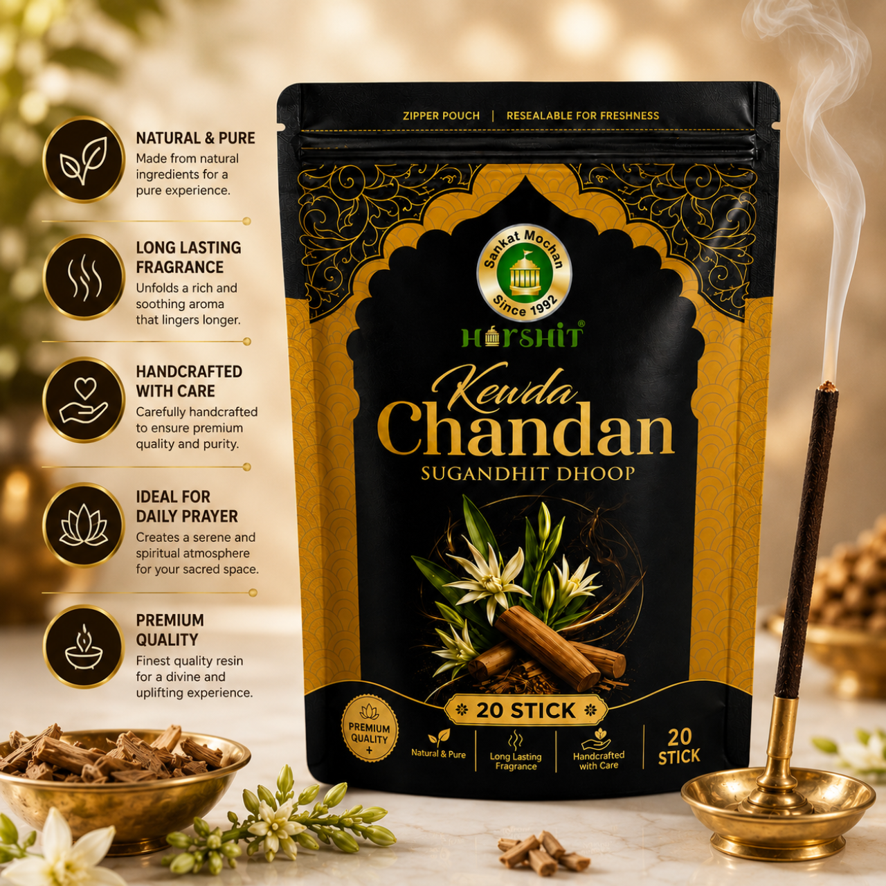 Kewda Chandan Sugandhit Dhoop 3